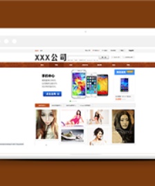 褐色木板質(zhì)感主題手機數(shù)碼產(chǎn)品商城網(wǎng)站模板