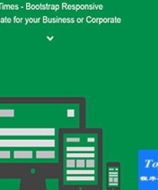 Times綠色響應(yīng)式公司多用途單頁(yè)Bootstarp網(wǎng)站模板