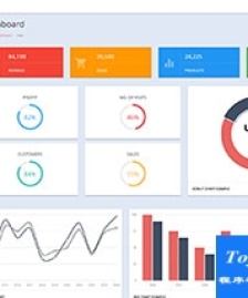 模塊化bootstrap后臺(tái)客戶管理系統(tǒng)模板