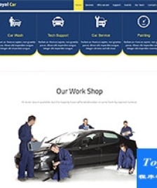 藍(lán)色汽車4s店維修點(diǎn)bootstrap模板-HTML5模板