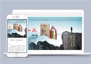 響應(yīng)式高端酒業(yè)加盟銷售類企業(yè)前端CMS模板下載-前端模板