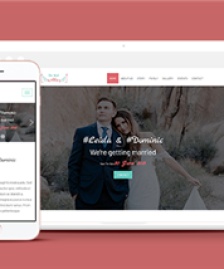 響應(yīng)式浪漫婚禮請柬單頁網(wǎng)站html模板-HTML5模板