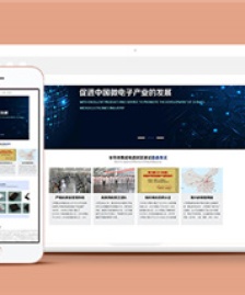 藍(lán)色高端微電子科技響應(yīng)式前端模板