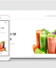 蔬菜農(nóng)產(chǎn)品綠色白主題HTML5模板下載