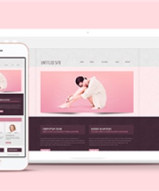 粉色溫馨橫版分欄女性化妝品網(wǎng)站模板-HTML5模板