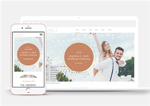 清新唯美結婚攝影婚慶公司自適應網站模板-HTML5模板