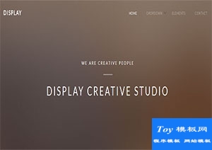 display干凈整潔完全響應(yīng)式選項(xiàng)卡網(wǎng)站模板-HTML5模板