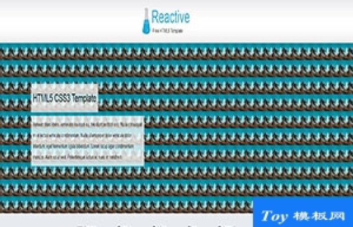 reactive反應(yīng)堆jQuery滑塊滾動簡約網(wǎng)站模板-Toy模板網(wǎng)編號17604