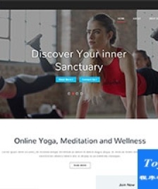 瑜伽Yoga培訓(xùn)俱樂部響應(yīng)式企業(yè)模板