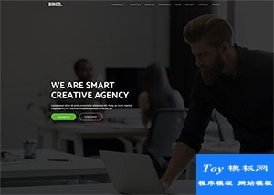 全屏背景互聯(lián)網(wǎng)科技公司響應(yīng)式模板-HTML5模板