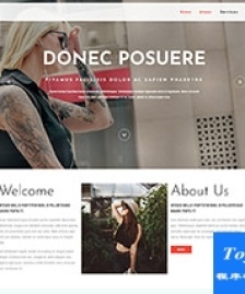 時裝美容秀bootstrap單頁企業(yè)網(wǎng)站模板