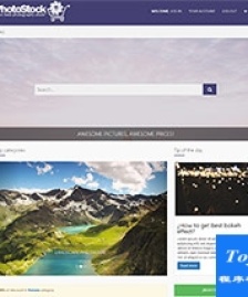 photo圖片素材門戶網(wǎng)站響應(yīng)式html5模板