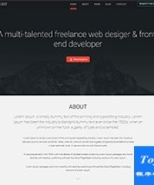 黑色web desiger設(shè)計師作品展示模板