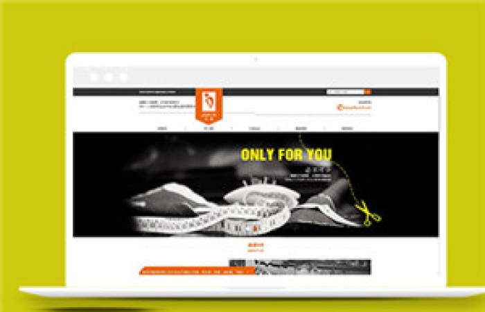 黃色定制服裝企業(yè)html5模板下載-Toy模板網(wǎng)編號(hào)12555