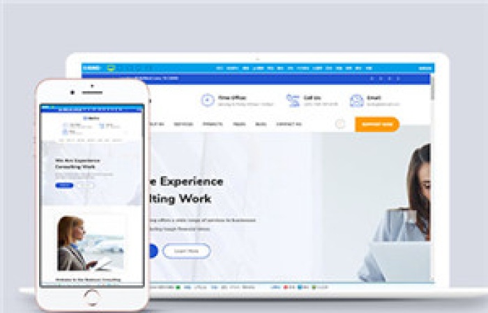 簡(jiǎn)潔商務(wù)咨詢代理網(wǎng)站多頁(yè)面HTML5模板-Toy模板網(wǎng)編號(hào)14927