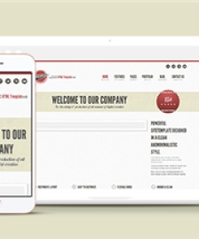 風格簡約的HTML5自適應網(wǎng)站模板