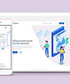 藍色卡通軟件營銷代理公司網(wǎng)站模板-HTML5模板