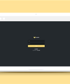 簡單大氣黑色網(wǎng)站注冊登錄頁面模板-HTML5模板