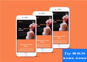 paris時尚大氣美發(fā)美容機構響應式引導網站模板-HTML5模板