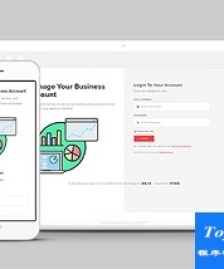 Business精美綠色后臺(tái)登陸統(tǒng)計(jì)UI網(wǎng)站模板