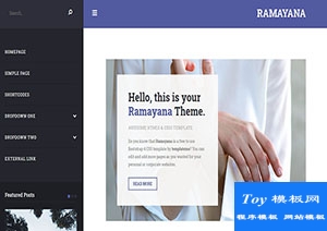 Ramayana簡約個(gè)人生活主題Bootstarp網(wǎng)站模板-HTML5模板