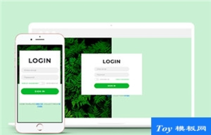 LOGIN登錄頁HTML5模板-Toy模板網(wǎng)編號18025