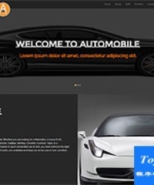 黑色豪車汽車維修改裝店網(wǎng)頁模板