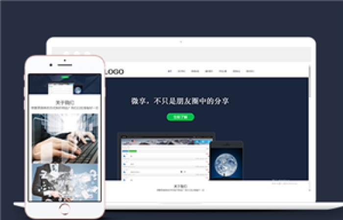響應(yīng)式微信應(yīng)用科技類企業(yè)前端CMS模板下載-Toy模板網(wǎng)編號11184