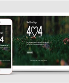 愛心綠色森林404錯誤頁面模板HTML5網(wǎng)站模板
