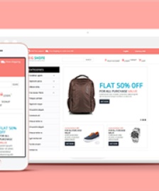 粉色主題高端鞋包奢侈品網(wǎng)上商城網(wǎng)站模板-HTML5模板