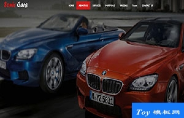 Sonic Cars單頁引導(dǎo)式汽車維修公司bootstarp模板-Toy模板網(wǎng)編號(hào)17187