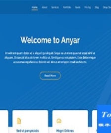 Anyar藍(lán)色UI企業(yè)程序引導(dǎo)式商務(wù)模板