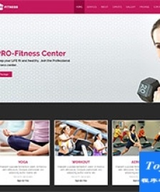 Fitness運動健身會所企業(yè)官網(wǎng)模板
