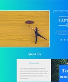 漸變設(shè)計(jì)漂亮的攝影圖庫gallery模板-HTML5模板
