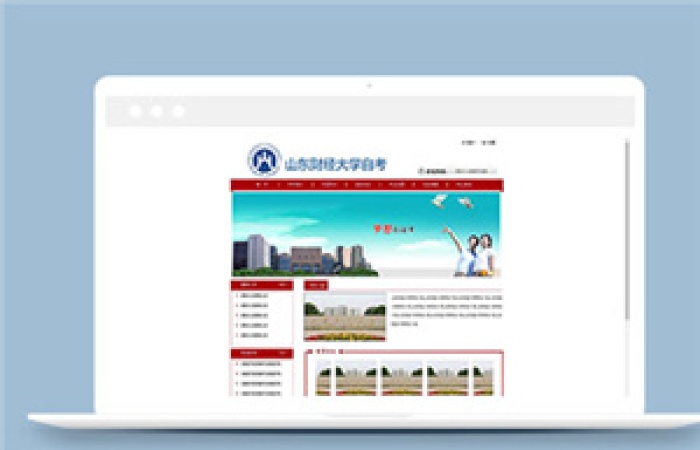 簡潔自考大學(xué)網(wǎng)站模板下載-Toy模板網(wǎng)編號7606