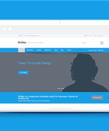 淺藍色商業(yè)資訊企業(yè)響應式網(wǎng)站模板下載-HTML5模板