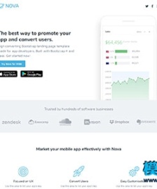 Nova APP應(yīng)用程序開發(fā)者登錄頁模板