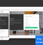 簡潔注冊頁Register Form bootstrap模板