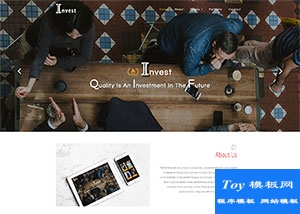 投資金融分析師響應式網站模板-HTML5模板