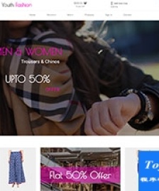 極簡設計女性服裝在線商城網(wǎng)站模板