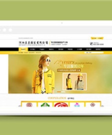 簡(jiǎn)潔黃色服裝行業(yè)源碼模板下載