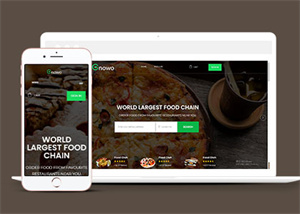 美食外賣訂餐APP網(wǎng)頁(yè)模板下載-HTML5模板
