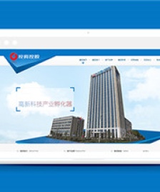 金融投資控股類企業(yè)前端自適應(yīng)模板