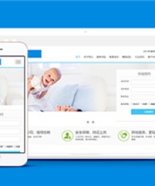 藍(lán)色家政服務(wù)育嬰保姆行業(yè)網(wǎng)站模板下載