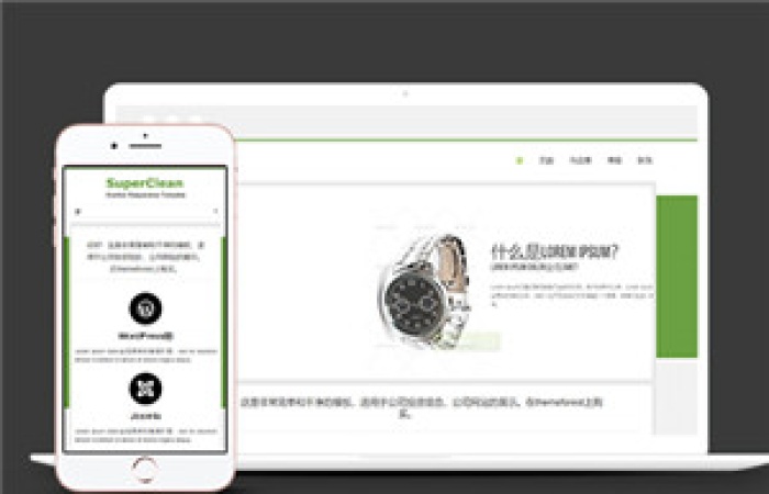 綠色名牌手表銷(xiāo)售html5網(wǎng)站模板-Toy模板網(wǎng)編號(hào)15252