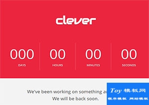 clever背景圖片簡單干凈多種設備兼容響應式網(wǎng)站模板-手機模板