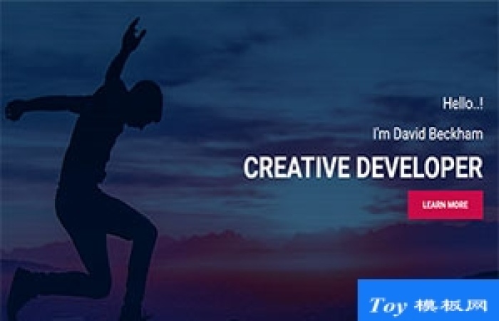creative大氣酷炫云彩響應(yīng)公司企業(yè)單頁web網(wǎng)站模板-Toy模板網(wǎng)編號17251