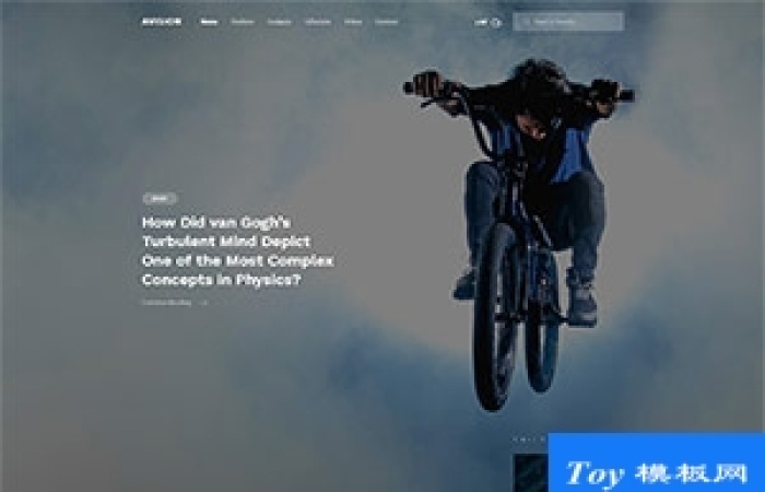 高端精品藝術(shù)品自媒體新聞門(mén)戶html5模板-Toy模板網(wǎng)編號(hào)19310