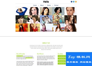 相冊(cè)gallery展示html網(wǎng)站模板-HTML5模板