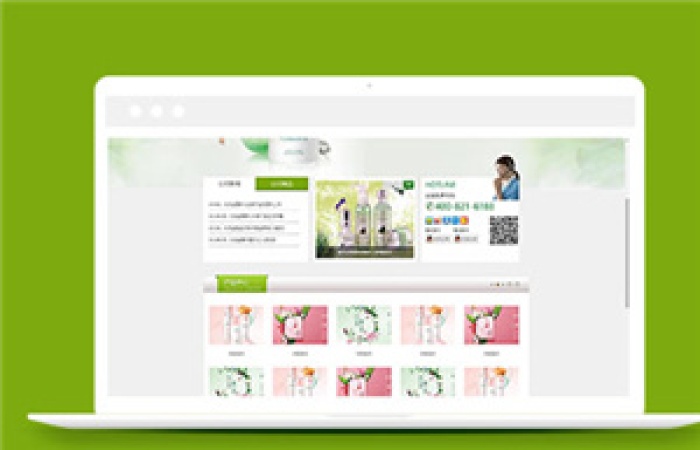 簡潔化妝品公司模板下載-Toy模板網(wǎng)編號(hào)7310